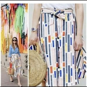 HTF NWT Hutch Willem paint Skirt 6 Anthropologie